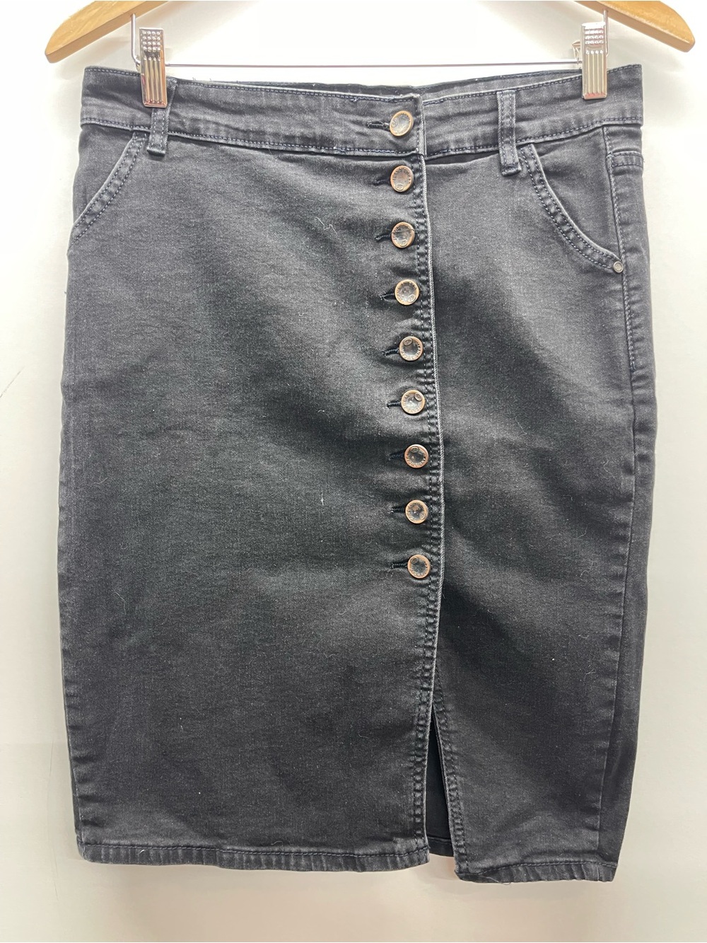 DTNYZ Fashion Jeans Youhan Msrtin Denim Pencil Skirt Button-Up‎